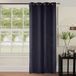 HomeMaison HM69311-10 gordijn van polyester, 140 x 240 cm, zwart
