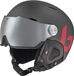Bollé Might Visor Skihelm met vizier | Brown Gun Cat.2 | Titanium Red Matte | Maat: 59 - 62 cm
