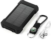 Shot Case Externe batterij op zonne-energie voor Huawei Mate 20 Smartphone Tablet oplader Universal Power Bank 4000 mAh 2 USB-poort
