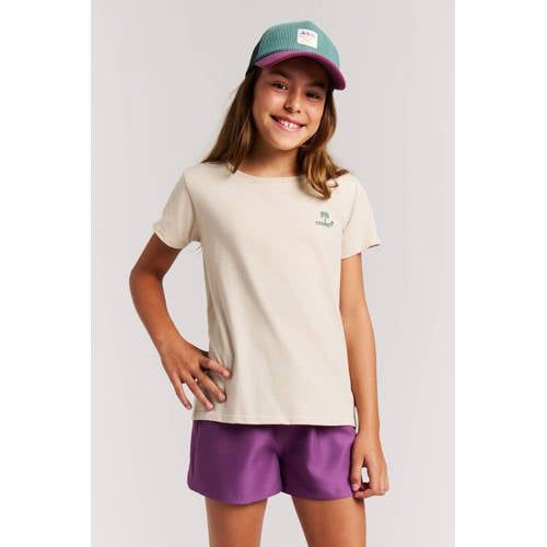 Protest T-shirt met backprint beige
