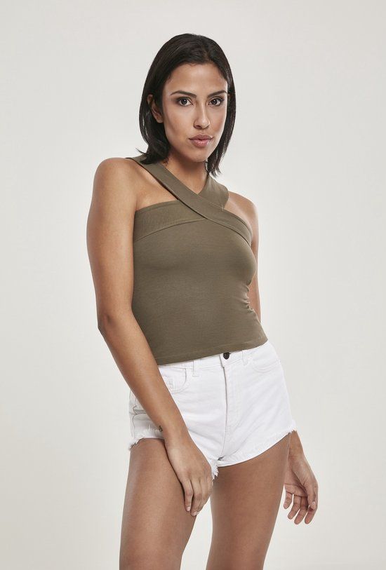 Urban Classics Cross Dames Top - Zwart - XL