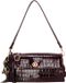 Charm London Knightsbridge Schoudertas - Crossbody - Lak - Croco - Overslag - Bordeaux rood