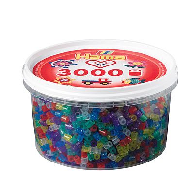 Hama Strijkkralen In Bak - Glittermix 054 3000st