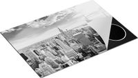 Chefcare Inductie Beschermer New York Manhattan Zwart Wit 75x50 cm