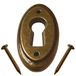cyclingcolors Meubels sleutelbladen beslag sleutelbord slot rozetten meubelbord slotbeslag 20 x 37 mm messing antiek oud