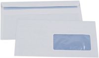 GPV Enveloppen, DL, 110 x 220 mm, Wit, 80 g/sqm