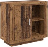 vidaXL Dressoir - Oudhout - 80 x 40 x 75 cm - Bewerkt hout