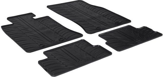 Gledring Rubbermatten BMW New Mini One/Cooper/S/D R56 2006-2014 (T profiel 4-delig + montageclips)