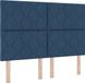 vidaXL LED Boxspringbed met hoofdeinde Blauw 140 x 190 cm Stof