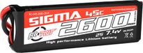 RC Plus Li-Po Batterypack Sigma 45C 2600 mAh 2S1P 7.4V XT-60