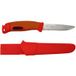 Morakniv Companion Spark Emergency (S) 14478 Orange/Red, couteaux de bushcraft avec firesteel, partiellement dentelé
