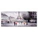 Homemania Eiffeltoren en landschappen voor woonkamer, slaapkamer, meerkleurig, 70 x 3 x 100 cm, HM20KNV70 x 100 – 68, polyester, hout