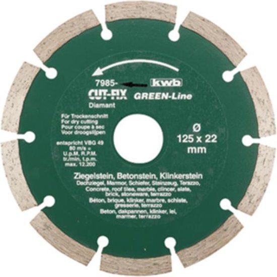 KWB Cut-Fix Green-Line Diamond Cutting Disc 230mm