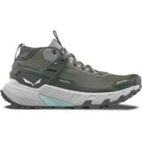 Salewa Pedroc 2 Mid PTX Wandellaarzen voor dames, Donker olijfgroen gewassen