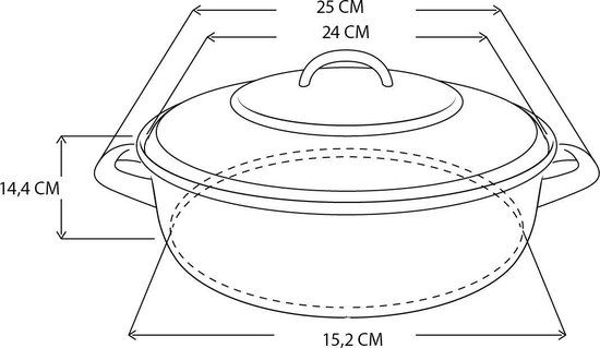 Dagelijkse Kost Braadpan - Ø22cm - Olijfgroen - Inductie - Emaille - PFAS-vrij