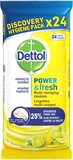 Dettol Schoonmaakdoekjes Power & Fresh - Citrus - 24 stuks