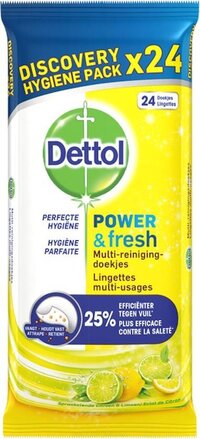 Dettol Schoonmaakdoekjes Power & Fresh - Citrus - 24 stuks