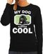 Bellatio Decorations Newfoundlander Honden trui / sweater my dog is serious cool zwart - dames - Newfoundlanders liefhebber cadeau sweaters XS