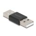DeLOCK 65108 USB Type-A male to male adapter, Zwart
