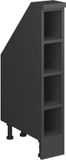 Vicco Rion Kast voor schuine wand – 15 x 81.6 cm met 4 compartimenten Antraciet