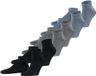 FALKE Happy 6-Pack kort eenkleurig katoen multipack sneakersokken enkelsokken heren veelkleurig - maat 39-42