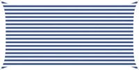 vidaXL Zonneschaduw Blauw en Wit 2,5 x 5 m 100% Polyester Oxford