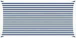 vidaXL Zonneschaduw Blauw en Wit 2,5 x 5 m 100% Polyester Oxford