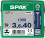 Spax T-star spaanplaatschroef vz pk 3.5x40mm T20