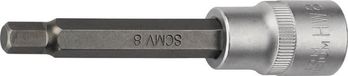 TECWERK Steeksleutelinzetstuk 1/2 inch Binnen-6-kant SW 8mm L.100mm