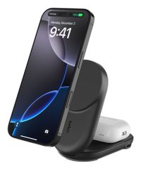 Belkin UltraCharge 25W Qi2 2-in-1 Magnetic Wireless Charger - Black