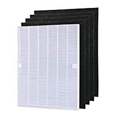 WuYan 4 stks Luchtreiniger Onderdelen Carbon voorfilters en 1 stks Hoofd HEPA filter voor Winix 115115 5300 5500 6300