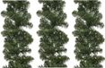 Merkloos / Sans marque Kaemingk B.V. 3x Decoris Dennenslinger Guirlande - Groen - 270 cm - Met Verlichting