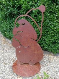 Edelrost Schneemann Olaf (Arme gekreuzt)