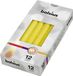 Bolsius Bougies Gothiques Jaune 24.5 cm - 12 Pièces