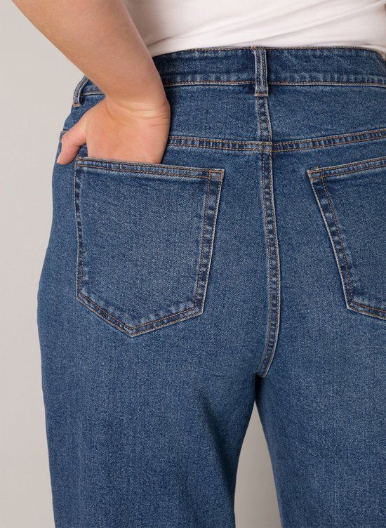 BASE LEVEL CURVY Amylia Bottoms - Mid Blue - maat W3(52) / L30