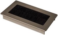 SOTECH 1 x kabeldoorvoer Toledo van geanodiseerd aluminium in rvs-look 100 x 70 mm