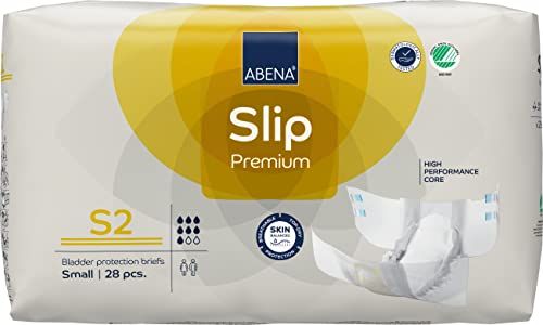 ABENA Slip Premium All-in-One incontinentiepads voor mannen en vrouwen, eco-gelabelde incontinentiepads voor dames, incontinentiepads voor heren - klein 2, 60-85 cm taille, 1800 ml absorptievermogen
