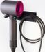 Goodivery Porte-sèche-cheveux en acier inoxydable noir sans perçage