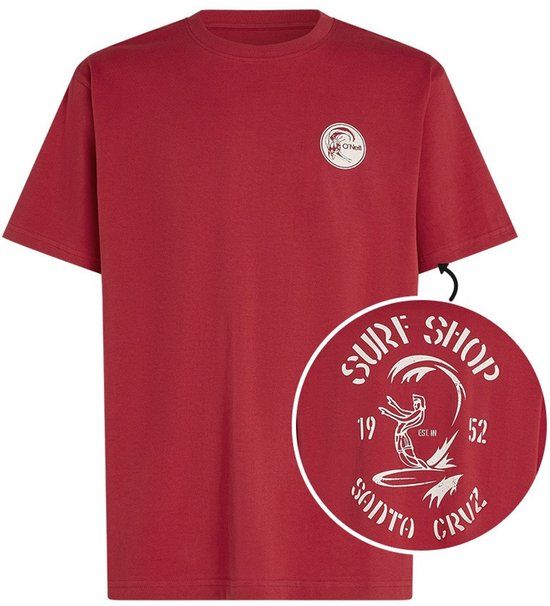 O'Neill Heren O-hals shirt Originals Surf Shop Rood XL