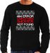 Bellatio Decorations Foute Kersttrui - 404 error - fun Kerst - sweater - zwart - heren - lange mouw S