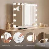InnovaGoods Make-upspiegel met LED-verlichting Hollywood Glimma Deluxe