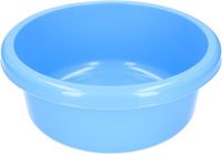 Merkloos Rond afwasteiltje / afwasbak - 6,2 liter - blauw - Kunststof afwasteil / handwas camping