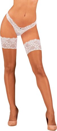 Obsessive Heavenlly Stockings - White - XS/S