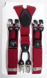Banned Rockabilly Braces Unisex Braces - rood