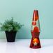 Fisura Lampe à lave - Orange avec lave orange