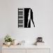 Stijlvol zwart decoratief metalen wandaccessoire, 60 x 70 cm