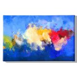 Homemania Wandfoto, abstract, voor woonkamer, slaapkamer, meerkleurig, 45 x 3 x 70 cm, HM20KNV45 x 70 – 157, polyester, hout