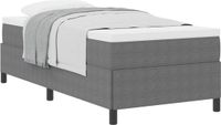 vidaXL Boxspringbed Lichtgrijs 90 x 190 cm Corduroy stof