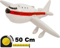 Henbrandt Opblaasbaar Vliegtuig - 50 Cm - Wit