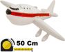 Henbrandt Opblaasbaar Vliegtuig - 50 Cm - Wit